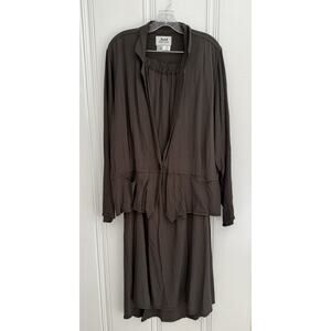 Flax Brown Skirt Set